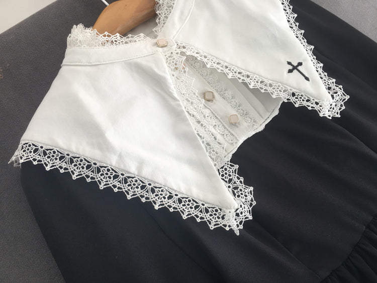 Harajuku Lolita Long Sleeve Dress - Sweet Cotton Style