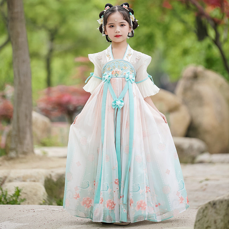 Girls' Traditional Chinese Hanfu - Breathable Summer Dress