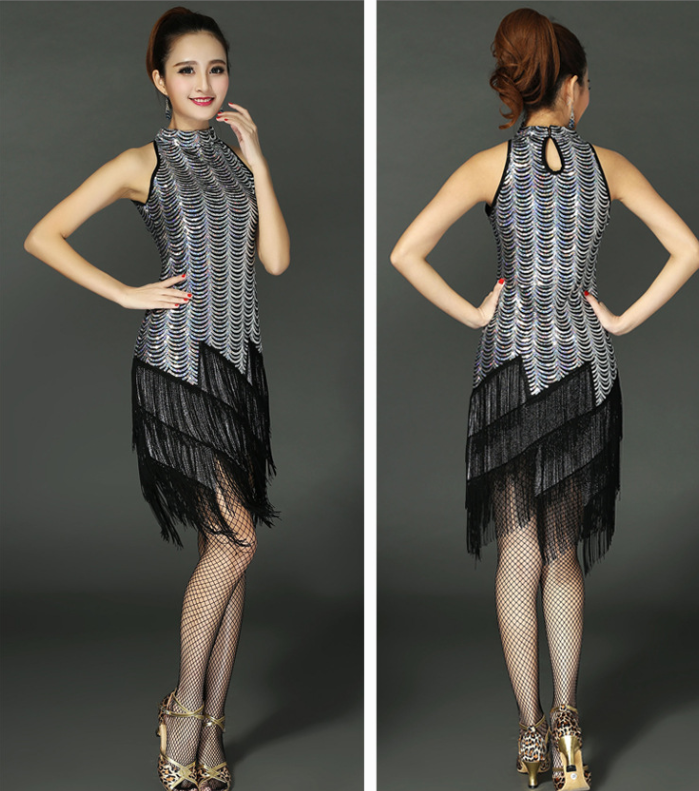 Latin Dance Costume Skirt Set - Stage Performance Outfit