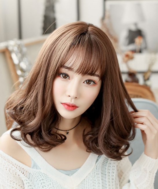 Pear Blossom Style Wig - High-Temp Fiber, Suits All Face Shapes