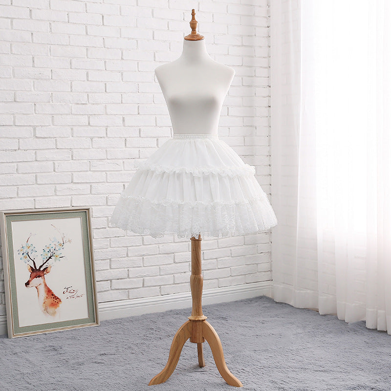 Adjustable Fishbone Skirt - Chiffon Lolita Cosplay Petticoat