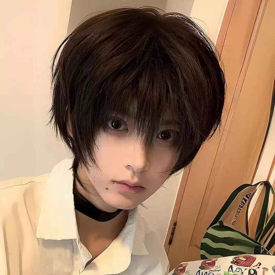 Men's Short Japanese Style Wig - Cosplay & Everyday Wear
