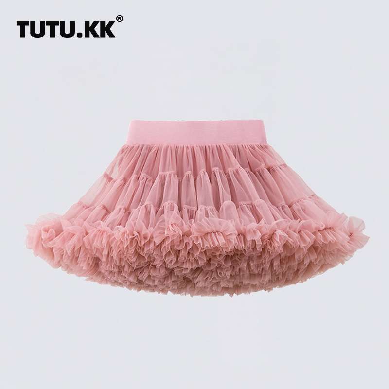 Girls Princess Tutu Skirt - Polyester Dress-Up & Party Wear