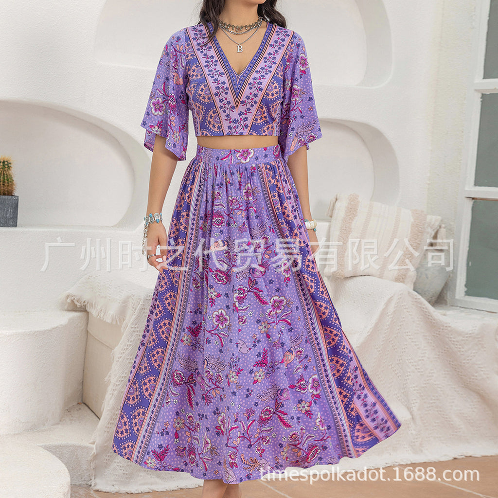 Shawl Beach Dress & Kimono Set - Summer Vacation Cover-Up