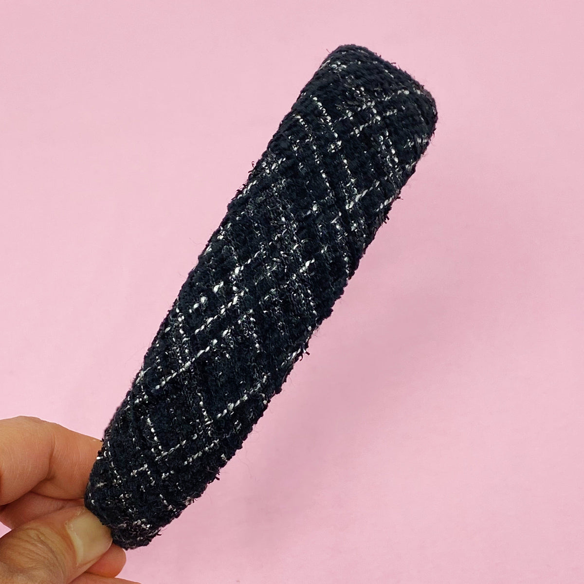 Astoria Tweed Headband - Classic Chic Soft-Edge Hair Band