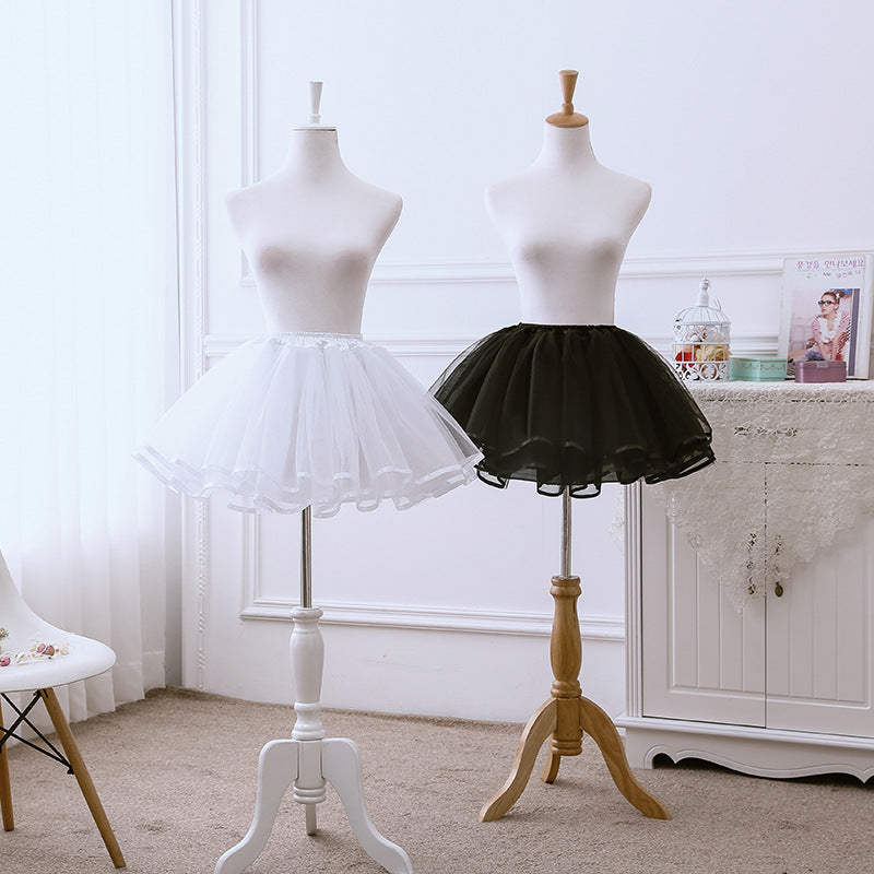 No-Bone Lolita Petticoat - Soft Polyester, Cosplay & Daily Wear
