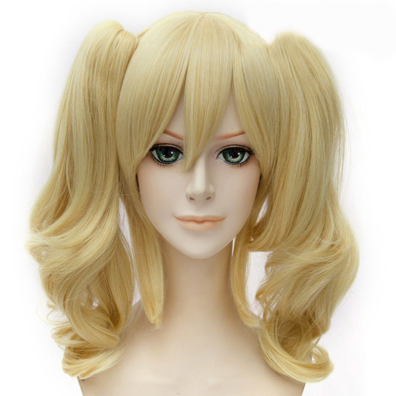 Curly Anime Cosplay Wig - Full Headgear, Character Style