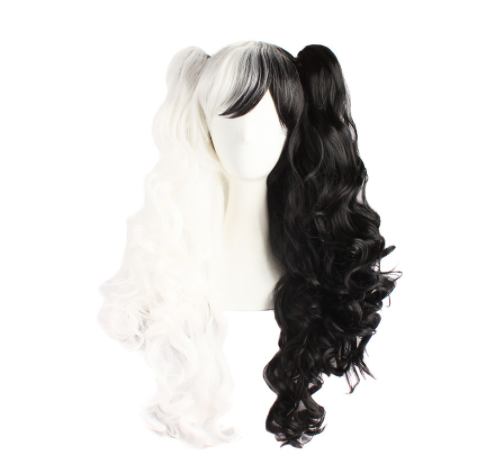 Anime Cosplay Wig With Dual Claw Clips - Heat-Resistant Fiber