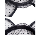 Lace Veil Cat Ear Headband - Delicate Tulle Cosplay Accessory