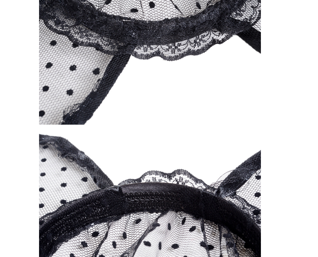 Lace Veil Cat Ear Headband - Delicate Tulle Cosplay Accessory