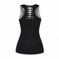 Women's Halter Crochet Top - Digital Print Halloween Vest