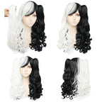 Anime Cosplay Wig With Dual Claw Clips - Heat-Resistant Fiber