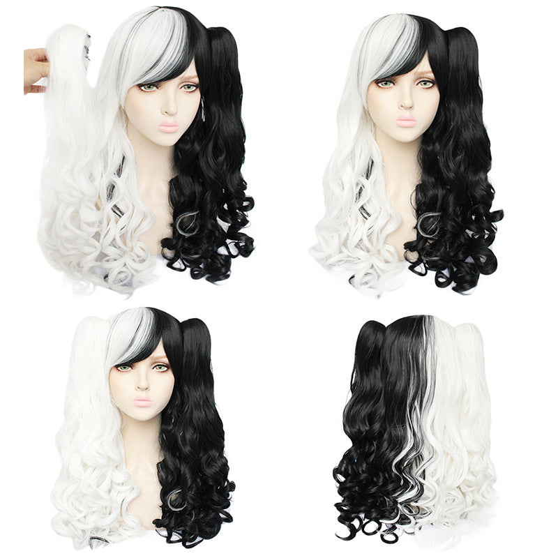 Anime Cosplay Wig With Dual Claw Clips - Heat-Resistant Fiber