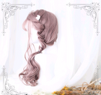 Lolita Wig with Air Bangs - Long Wavy High-Volume Style