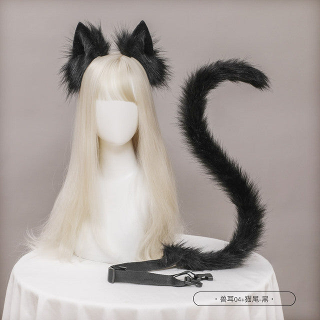 Cute Cat Ear and Tail Cosplay Accessories Set