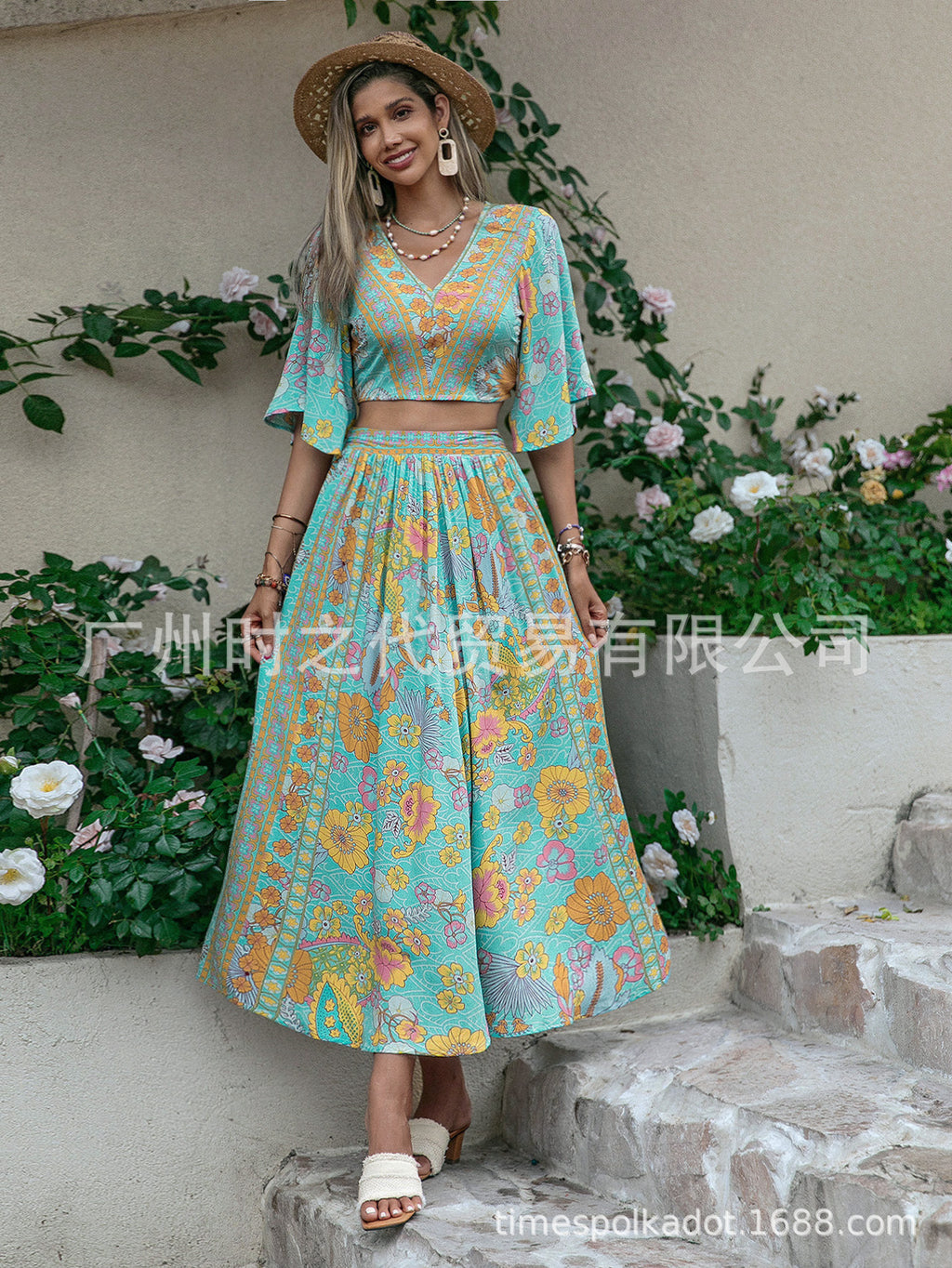 Shawl Beach Dress & Kimono Set - Summer Vacation Cover-Up