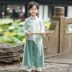 Boys' Traditional Hanfu Outfit - Chinese Style Performance Wear