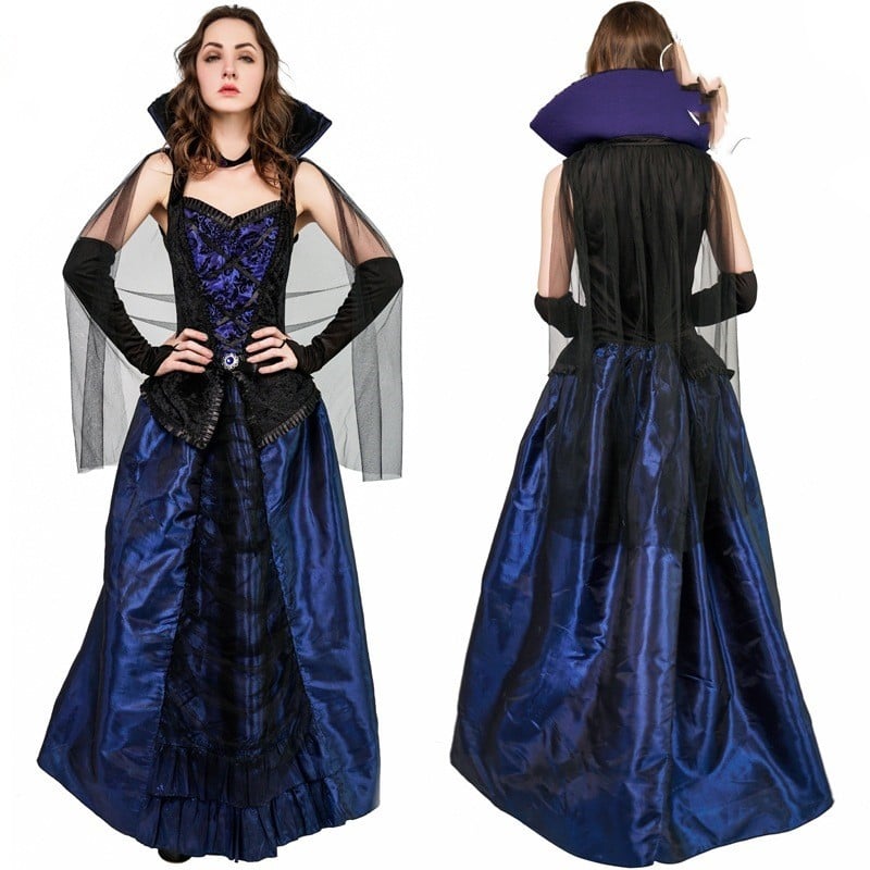 Women's Vampire Halloween Costume - Role-Play Party Dress