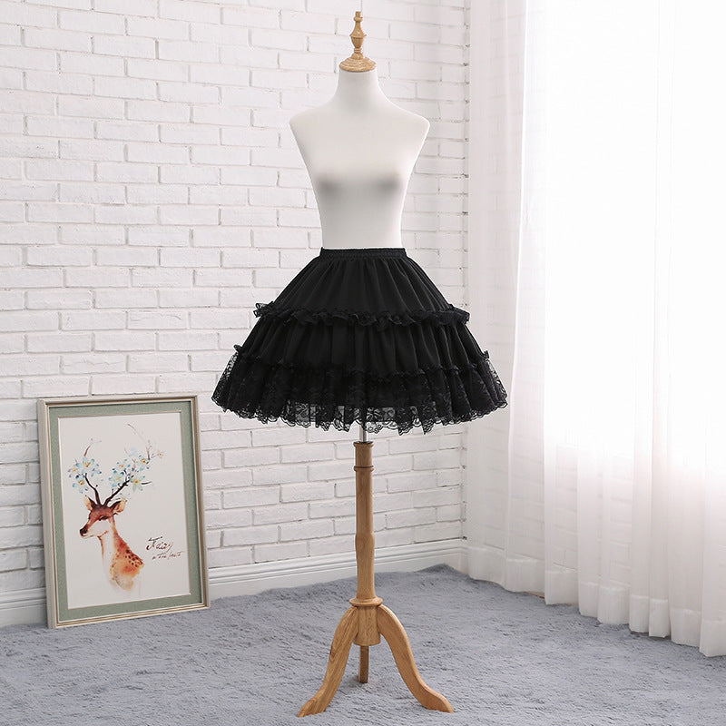Adjustable Fishbone Skirt - Chiffon Lolita Cosplay Petticoat