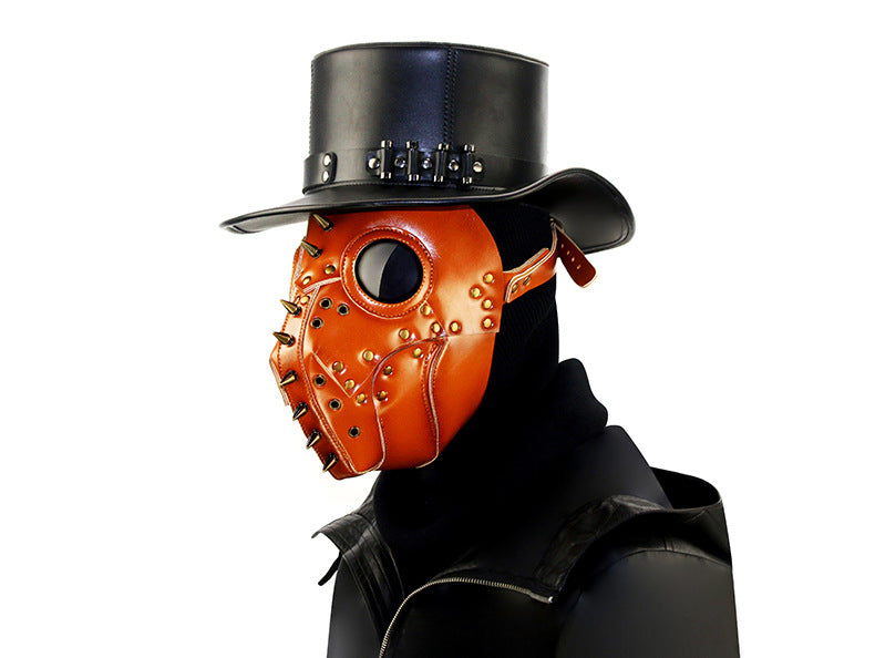 Steampunk Plague Doctor Mask - PU Leather Halloween Cosplay
