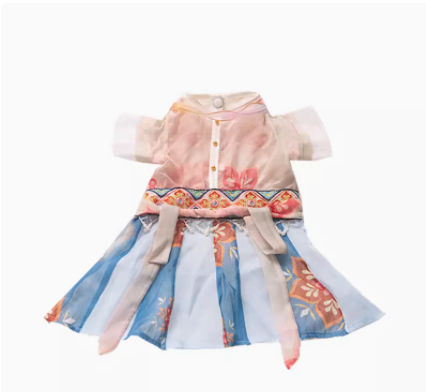 Pet Hanfu Princess Skirt - Traditional Dress for Cats