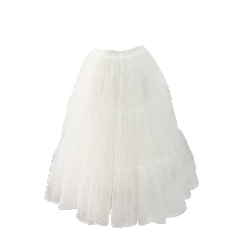 Soft Tulle Lolita Skirt Pannier - Flowing Cosplay Underskirt