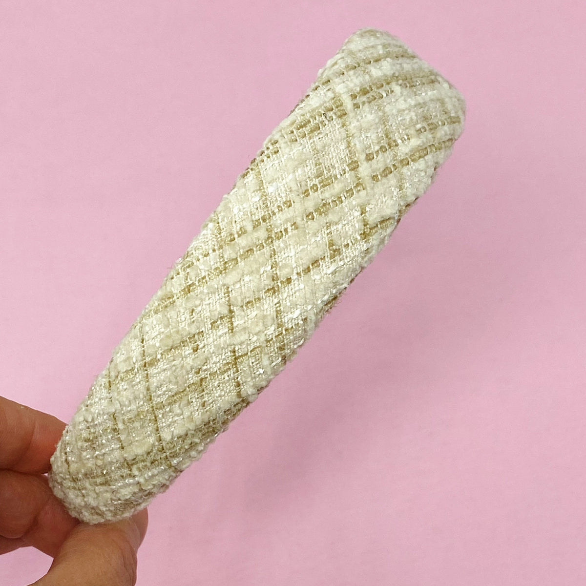Astoria Tweed Headband - Classic Chic Soft-Edge Hair Band