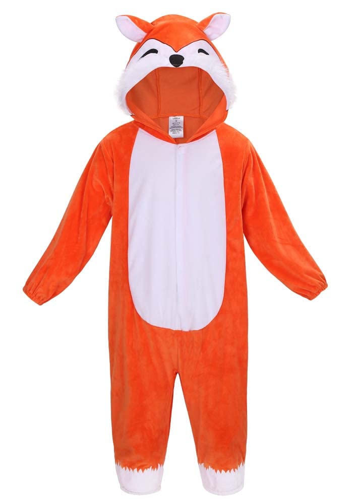 Kids Fox Onesie Halloween Costume - Soft Stretch Polyester
