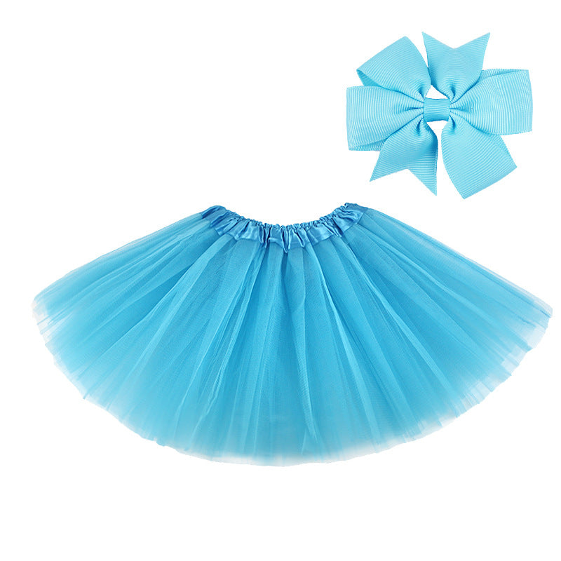 Children's Mesh Tutu Skirt - A-Line Polyester Party Wear