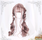 Lolita Wig with Air Bangs - Long Wavy High-Volume Style