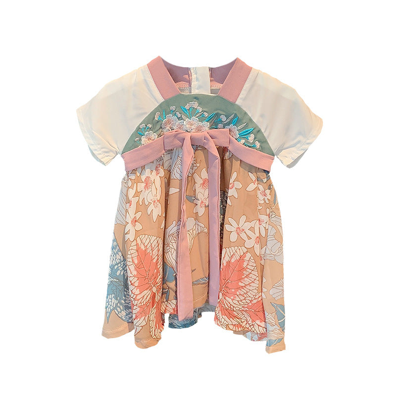 Baby Hanfu Dress - Soft Cotton Chinese Traditional Outfit