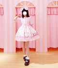 Alice-Inspired Original Lolita Princess Dress with Collar - front view