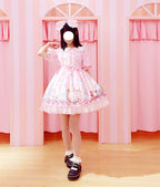 Alice-Inspired Original Lolita Princess Dress with Collar - front view