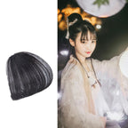Ancient Style Wig with Bangs for Cosplay and Performances - in use