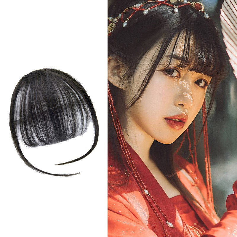 Ancient Style Wig with Bangs for Cosplay and Performances - back view