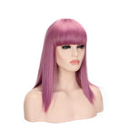 Anime Cosplay Wig with Bangs and Long Straight Hair - detail view