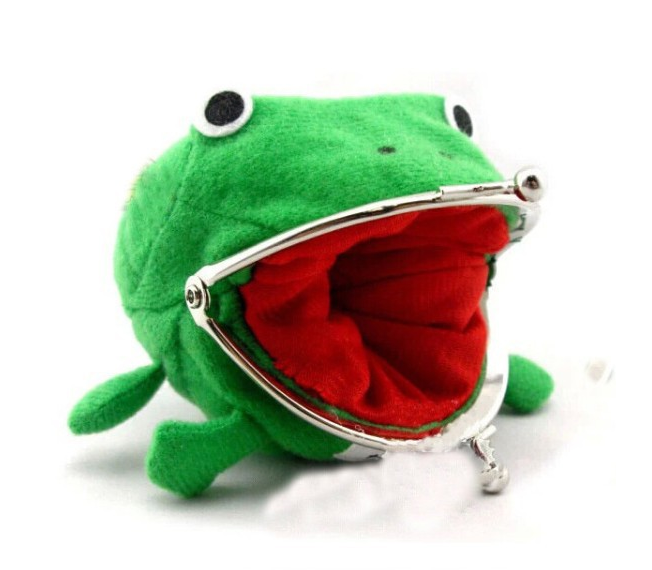 Anime Frog Coin Purse - side view