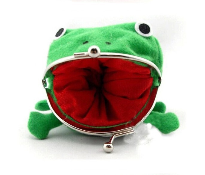Anime Frog Coin Purse - scale view