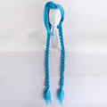 Anime Long Hair Double Ponytail Wig - detail view