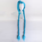 Anime Long Hair Double Ponytail Wig - detail view