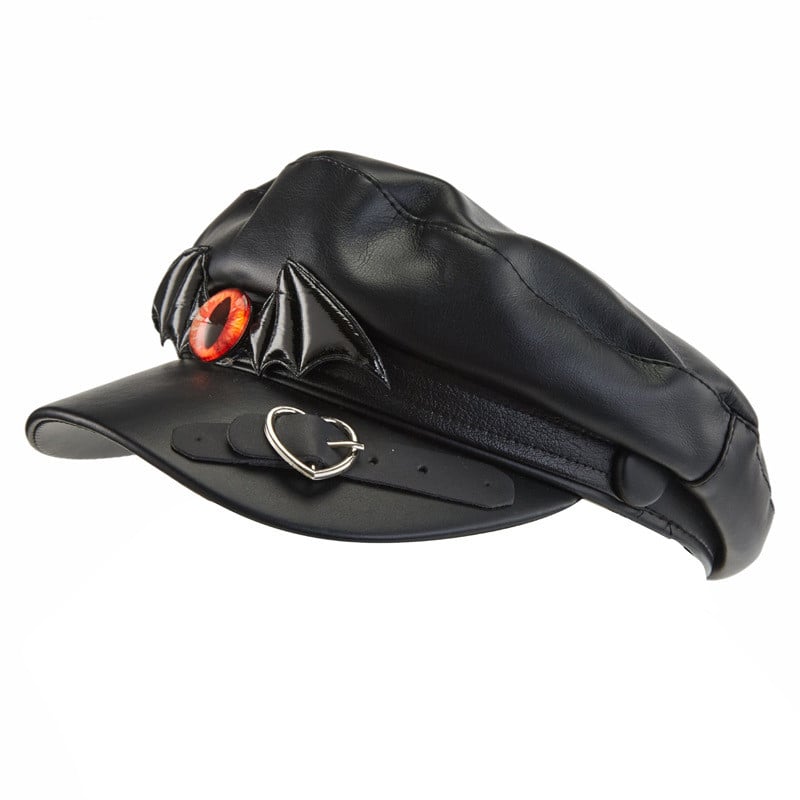 Gothic Punk Newsboy Cap - Handcrafted Harajuku Peaked Hat