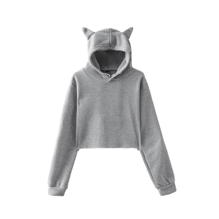 Custom Cat Ear Hoodie - Personalized Cotton Blend Sweatshirt