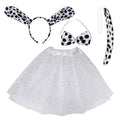 Dalmatian Costume Set for Kids - Ears, Bowtie, Tail & Tutu