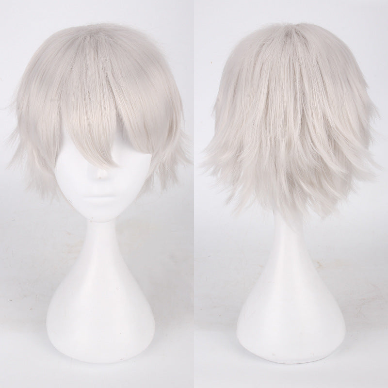30cm Black and Pink Cosplay Wig for Students