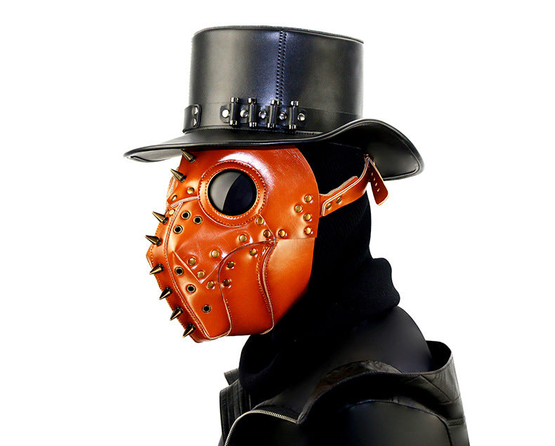 Steampunk Plague Doctor Mask - PU Leather Halloween Cosplay