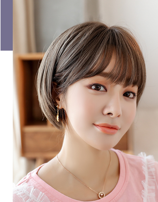 Bob Cut Wig - Wig Cap - side view