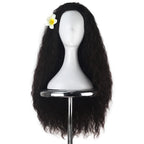 Long Wavy Frizzy Synthetic Wig - Natural Matte, Heat-Resistant