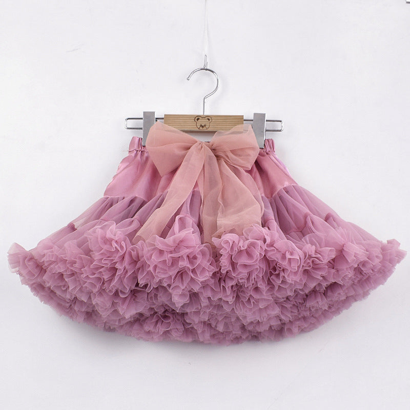 Girls Princess Tutu Skirt - Polyester Dress-Up & Party Wear