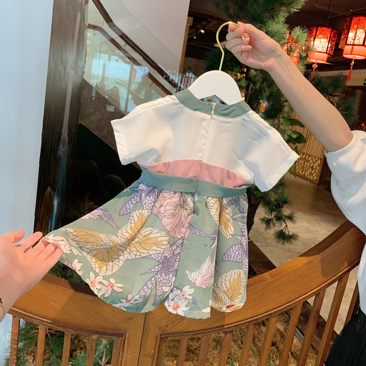Baby Hanfu Dress - Soft Cotton Chinese Traditional Outfit