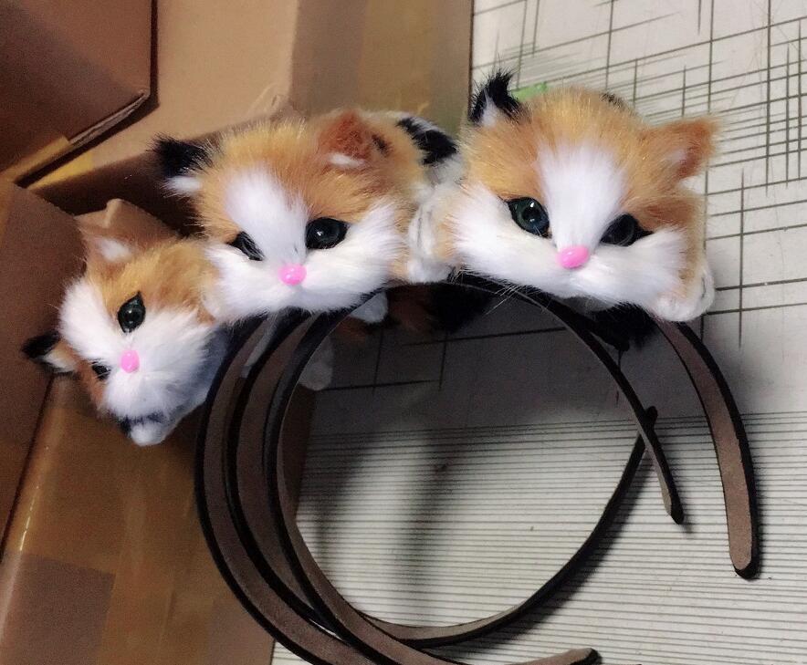 Cat Ears Headband for Girls - side view